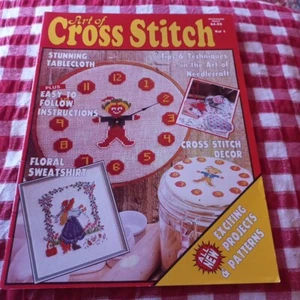 π Art of Cross Stitch magazine Volume 1 Vintage 14 patterns Projects Clock Tips - Picture 1 of 9