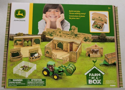 Juego de 20 piezas 'John Deere 'Granja en una caja' de TOMY Edades 4+ Nuevo Foto 1 de 4