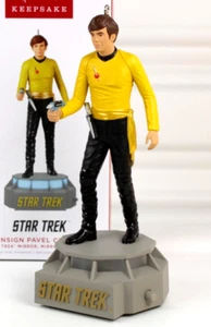 Hallmark Pavel Chekov Star Trek Ornament Mirror Mirror Light And Sound 2022 New - Picture 1 of 16