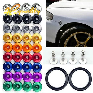 JDM Quick Release Fasteners For Car Bumper Trunk Fender Hatch Lid Kit - Picture 1 of 15