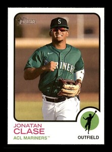 2022 Topps Heritage Minors #148 Jonatan Clase Mariners Baseball Card