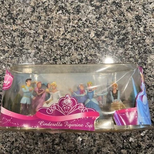 DISNEY STORE CINDERELLA 6 FIGURE FIGURINE PLAY SET - Rare - Picture 1 of 7