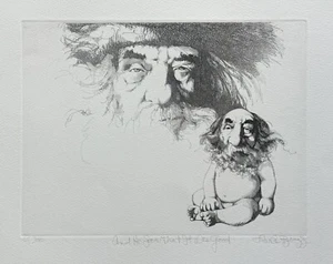 Charles Bragg AND HE SAW THAT IT WAS GOOD Hand Signed Limited Edition Etching - Picture 1 of 7
