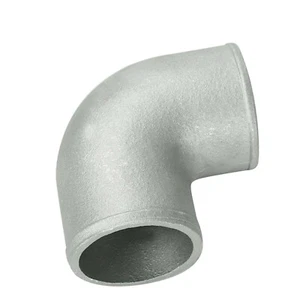 3.5 Inch Cast Aluminum Elbow Outlet Pipe 90 Degree Intercooler Turbo Tight Bend - Picture 1 of 7