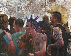 PUNKDRUCK Original Kunstwerk CBGB Giclée Poster Kunst DYI gerahmt Leinwanddruck - Bild 1 von 5