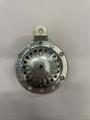 CLACSON HORN 6V CA CROMATO CICLOMOTORE MOTO D’EPOCA 74 mm Rimanenza Magazzino - Immagine 1 di 2