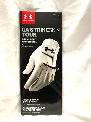 Under Armour UA Strikeskin Tour Glove White Golf Glove - Size XL Right - Image 1 of 2