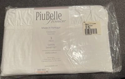 Juego de 3 fundas nórdicas de algodón con volantes PiuBelle Portugal QUEEN NUEVO Foto 1 de 3