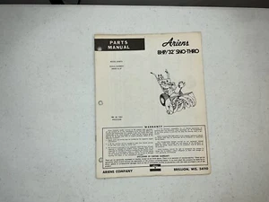 Ariens 32” Sno-Thro Parts Manual Model 924013 - Picture 1 of 4