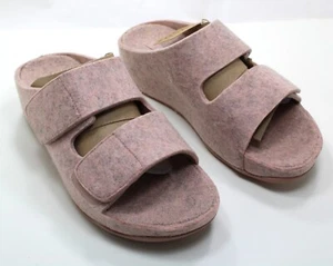 FitFlop Shuv Slide Sandals Womens Size 9 Pink 2-Bar Felt NEW FF512 PRICE REDUCED - Picture 1 of 20