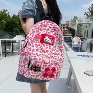 Hello kitty backpack girls student schoolbag Hello kitty cartoon girl backpack