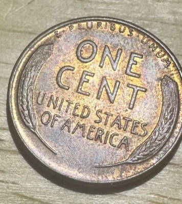 1957 D Lincoln Wheat Cent Error B Filled In “LIBERTY” Uncirculated Denver GEM - Image 1 of 3