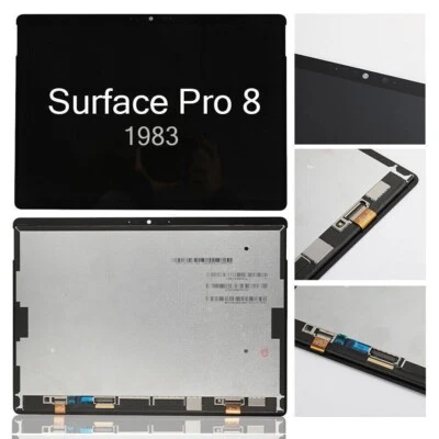 Full LCD Screen Display for Microsoft Surface Pro 8 13" Replacement Black - Image 1 of 4