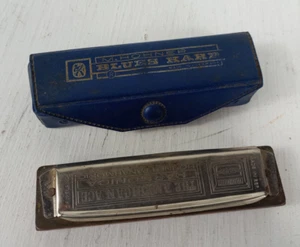 Vintage M. Hohner Blues Harp Harmonica w/Case Made in Republic of Ireland - Picture 1 of 2