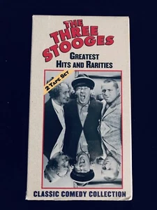 The Three Stooges Greatest Hits and Rarities (VHS, 1999, 2-Tape Set) - Picture 1 of 4