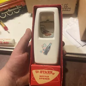 vintage starr coca cola bottle opener with cap catcher - Picture 1 of 10