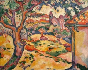 Georges Braque Signed Oil Painting on Canvas 16x24 in Fauvism .. - Picture 1 of 2