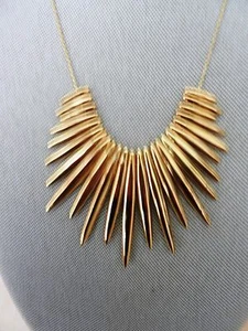 Michael Kors Goldtone Tribal Statement Pendant Necklace MSRP $250 - Picture 1 of 4