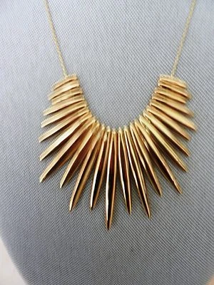 Michael Kors Goldtone Tribal Statement  Pendant Necklace MSRP $250 - Image 1 of 4