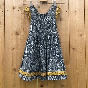 NWT Matilda Jane Joanna Gaines Kick Up Your Heels Pinafore Dress Ruffles Girls 4 - Picture 1 of 9
