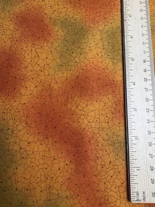 Acorn Hollow quilt fabric by Moda 5917-27 crackle print with orange and green - Picture 1 of 4