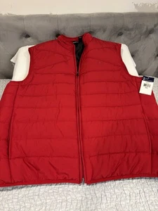 NWT Chaps Men XXL Red Quilted Vest - Picture 1 of 4