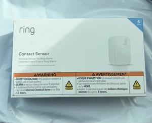 NUEVO Anillo Alarma Sensor de Contacto Paquete de 6 Monitor 2da Generación 6 Puertas o Ventanas Blanco - Imagen 1 de 3