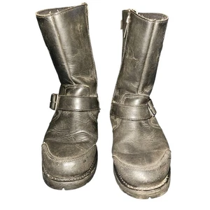 Harley-Davidson Black Leather Motorcycle Engineer Boots Size 8 Men 95238 - Picture 1 of 12