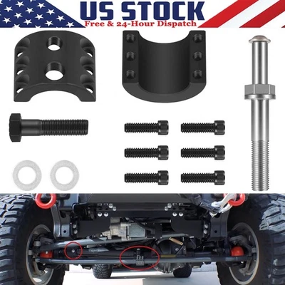 Braçadeira estabilizadora de direção para 1-1/2" OD Tie Rod 2007-2022 Jeep Wrangler JK JL JT - Imagem 1 de 4