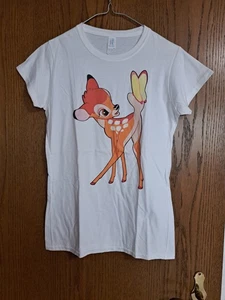 Disney Frauen Bambi T-Shirt Größe L Weiß - Bild 1 von 2