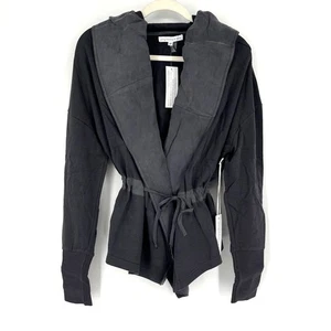 Giacca softshell Young Fabulous & Broke grigio scialle con cappuccio media oversize - Foto 1 di 6