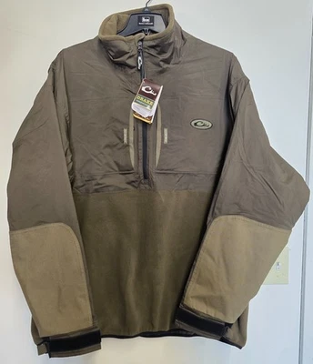 Drake Waterfowl Guardian Flex Fleece Eqwader 1/4 Zip Green Timber 3XLarge - Image 1 of 4