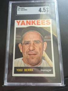 1964 TOPPS #21 YOGI BERRA SGC 4.5 VG-EX+ - Picture 1 of 2