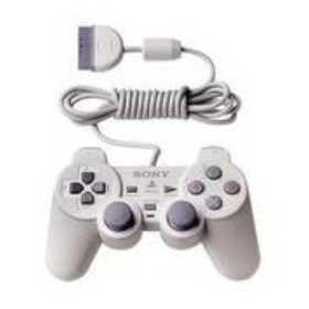 Sony OEM PS1 PlayStation Psone Dual Shock Controller White/grey Very Good 6Z