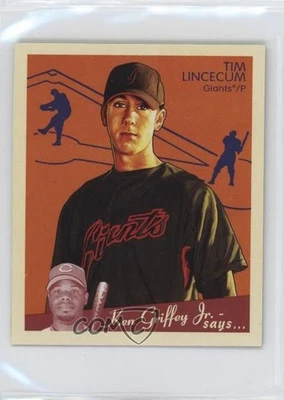 2008 Upper Deck Goudey Mini Red Back Tim Lincecum #159 - Image 1 of 2