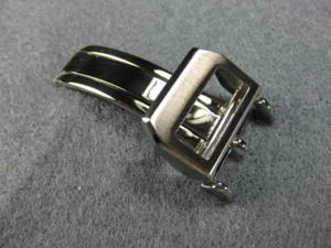 18mm Swiss Stainless Deployment Buckle Clasp IWC PILOT Portuguese Leather Band - Picture 1 of 1