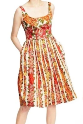 Vestido Solero ISAAC MIZRAHI Target Nuevo con Etiquetas Floral Plisado Años 50 3x Rockabilly  Foto 1 de 4