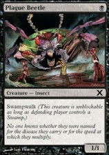 1x Plague Beetle - Foil MTG 10th Edition NM Magic Foil