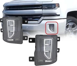 For Chevy 2016-2019 Silverado 1500 Fog Light Assembly LED Bulb Right & Left DOT - Picture 1 of 9