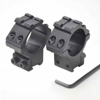 1 Pair Scope Mounts 30mm Ring w/ 11mm Dovetail Rail for Scope Laser Flashlight - Image 1 of 4