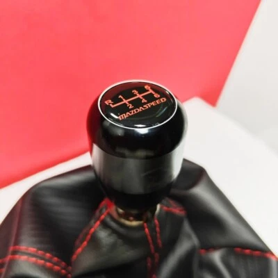 MS BLACK WEIGHTED ALUM 6SP SHIFT GEAR KNOB for MAZDA 2 3 5 6 CX-3 CX-5 MX5 MIATA - Image 1 of 4