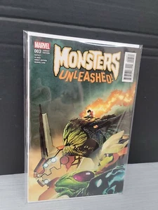 Monsters Unleashed 3 Marvel 2017 NM 1:25 David Baldeon Variant Elsa Bloodstone - Picture 1 of 5