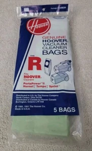 Vintage HOOVER TYPE R Vacuum Cleaner Bags #4010063R 5 Bags (5 pack) - Picture 1 of 3
