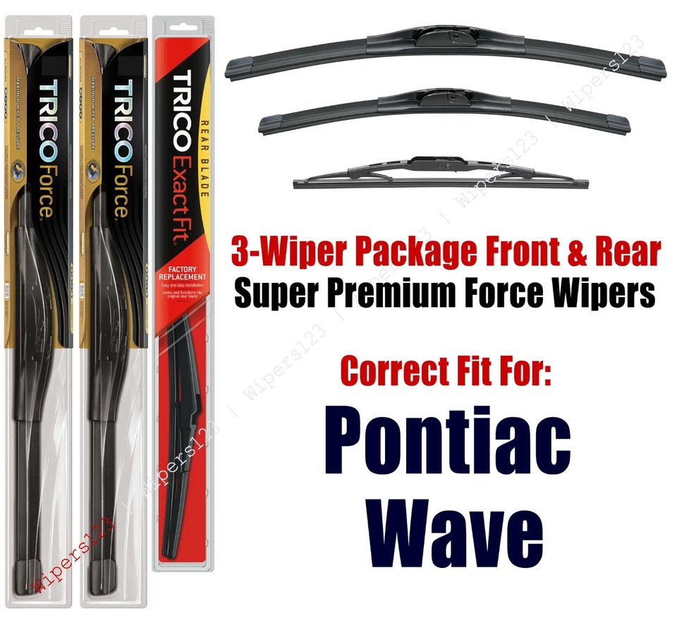 Wipers 3-pk Hi-Performance fits 2007 Pontiac Wave - 25220/180/30150 Foto 1 de 1