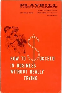 WIE MAN IM GESCHÄFT ERFOLGREICH IST 1963 National Tour Playbill • Frank Loesser  - Bild 1 von 2