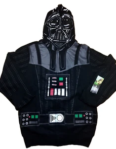 NEW Size Small Star Wars Jacket Hoodie Darth Vader Mens Black Full Zip - Picture 1 of 6