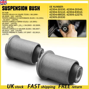2x Rear Suspension Bush Hub Lower Bush Lh & Rh for Toyota Celica T230 1999-2005 - Picture 1 of 9