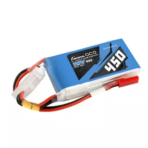 Gens Ace 450mAh 11.1V 45C 3S RC Airplane Lipo Battery Pack With Red JST Plug - Picture 1 of 5