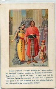 Antigua postal vintage música ópera teatro Sansón y Dalila (1201) - Imagen 1 de 2