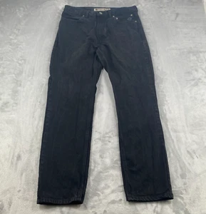 Harley Davidson Jeans Mens 34x32 (32x31) Black Straight Fit Denim Pants - Picture 1 of 14